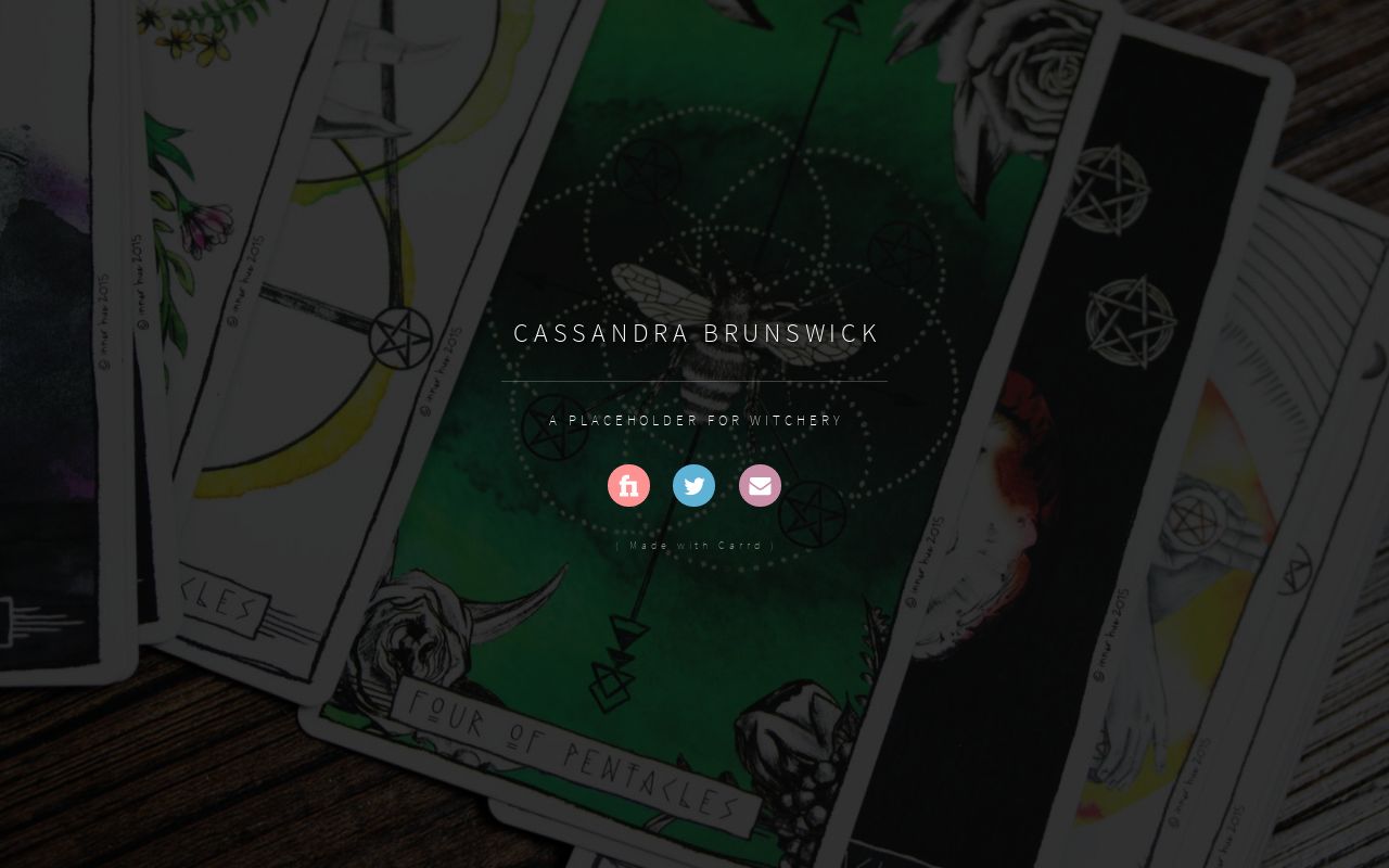 Carrd profile picture for @brunswick
